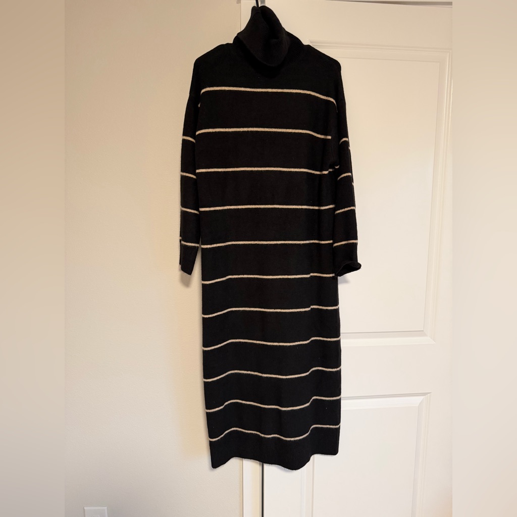 Mango Black Sweater Dress